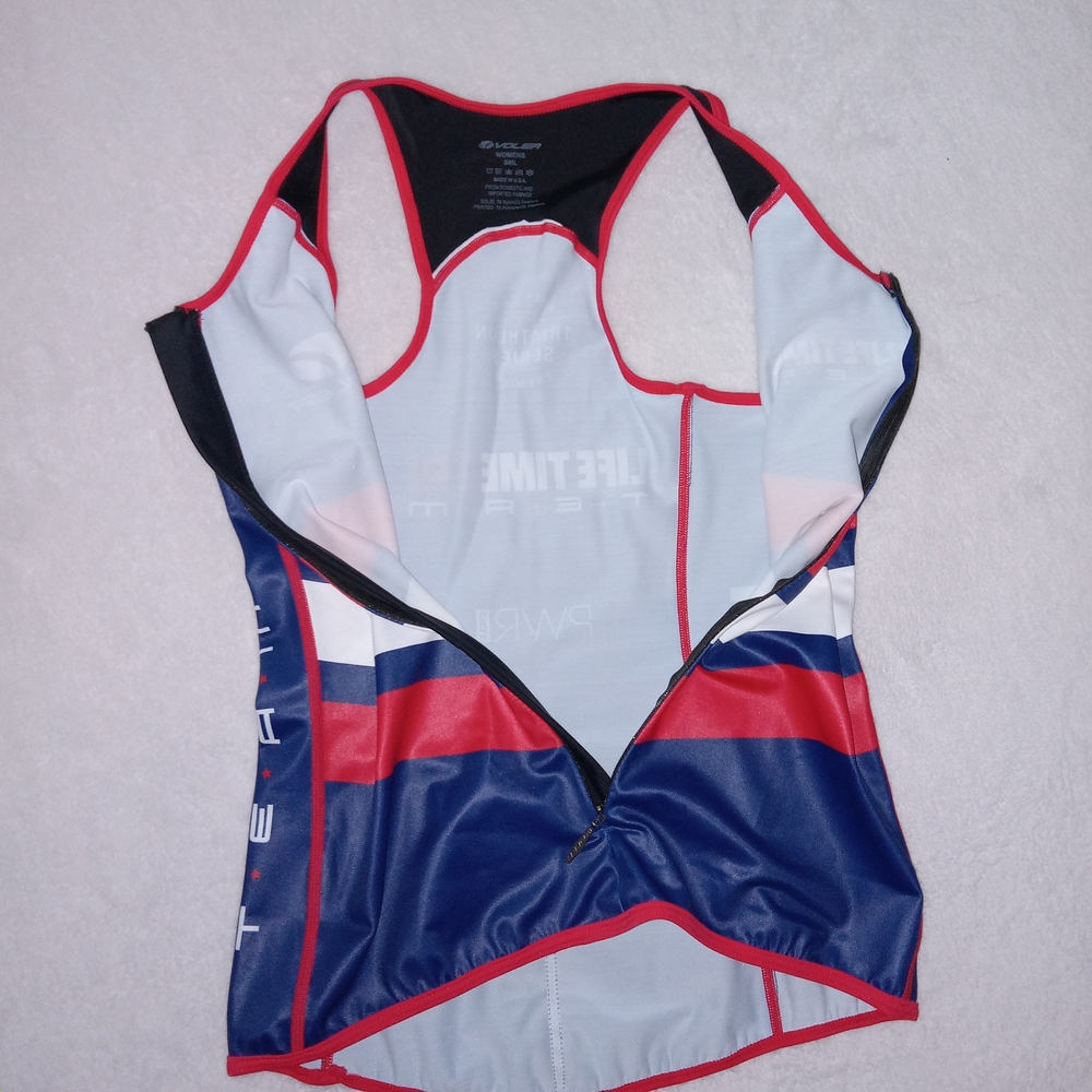 Voler Womens Triathlon Lifetime Trip Team Cycling Swimming Running Jersey Sz Sm - Picture 3 of 11